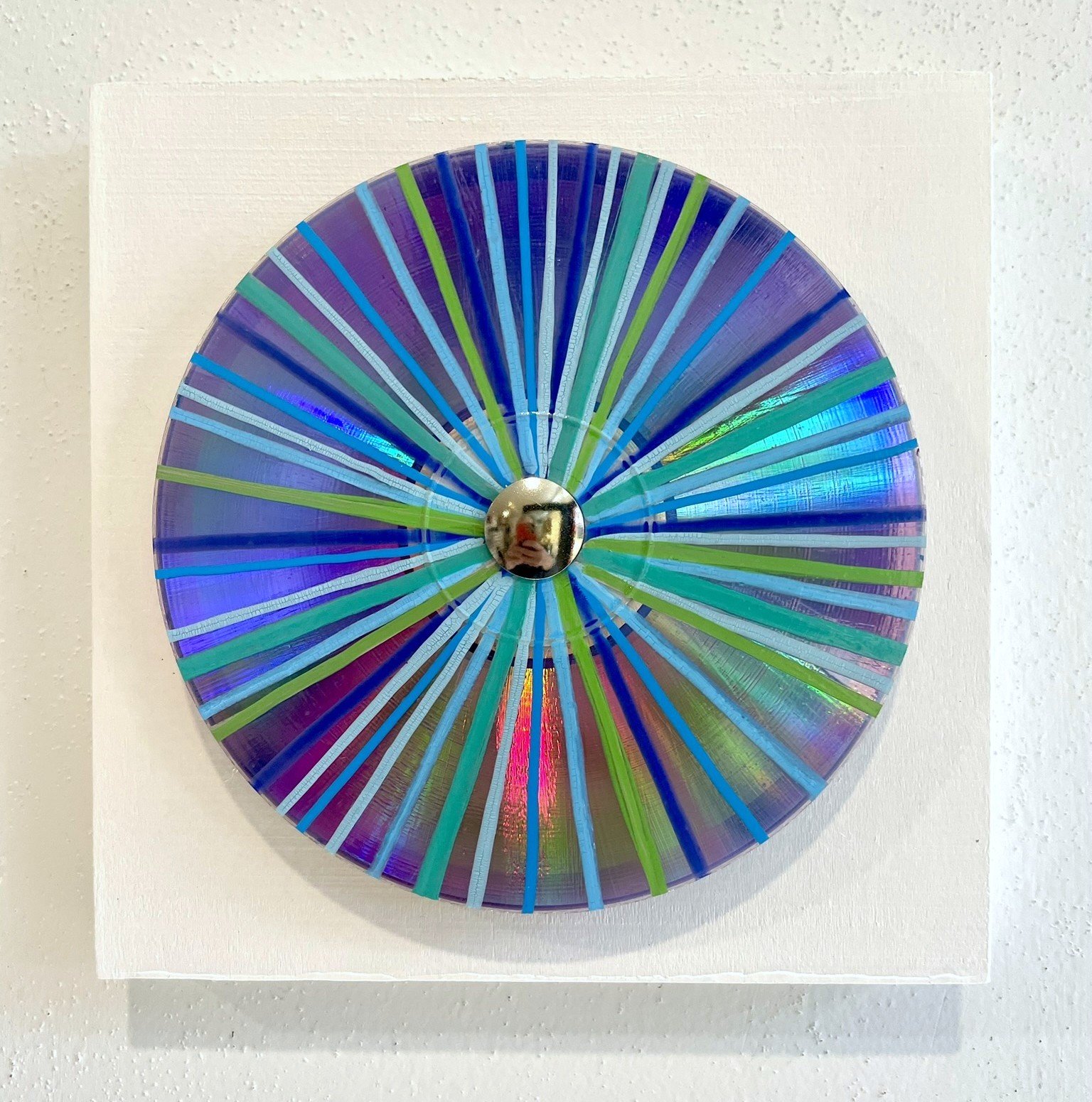 Prismatic Blue
 
6x6 Painted Up-cycled CD on Wood Panel