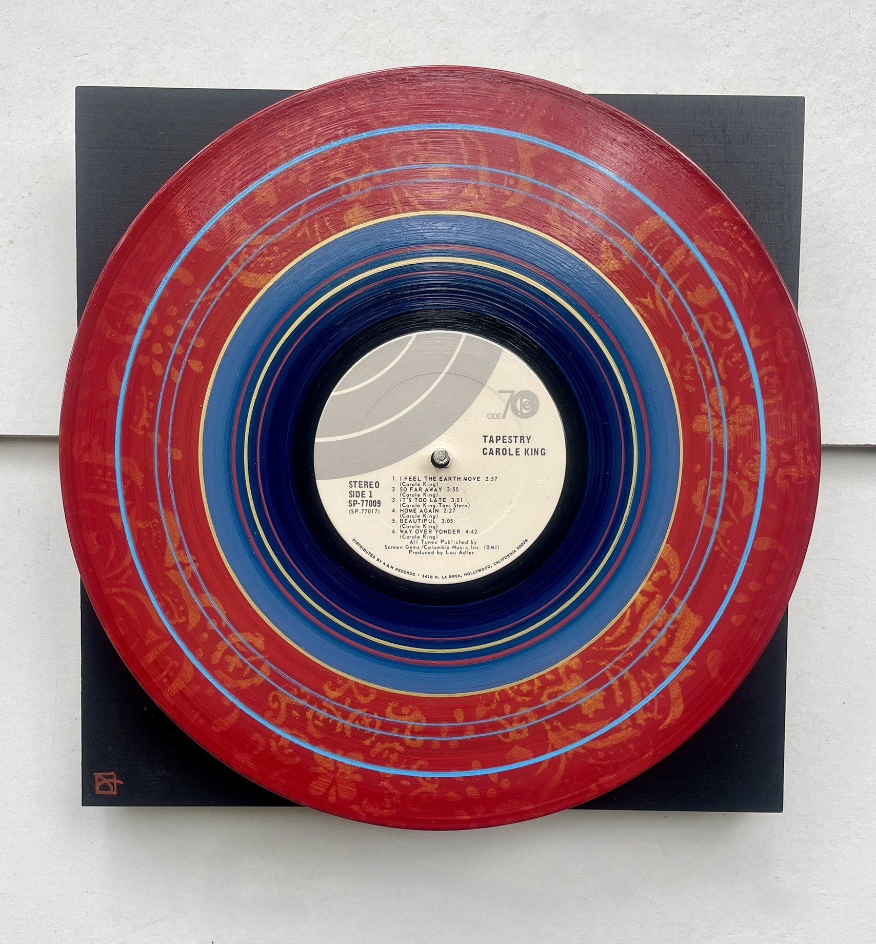 Tapestry (Carole King)
 
12x12 Painted Up-cycled LP Record on Wood Panel