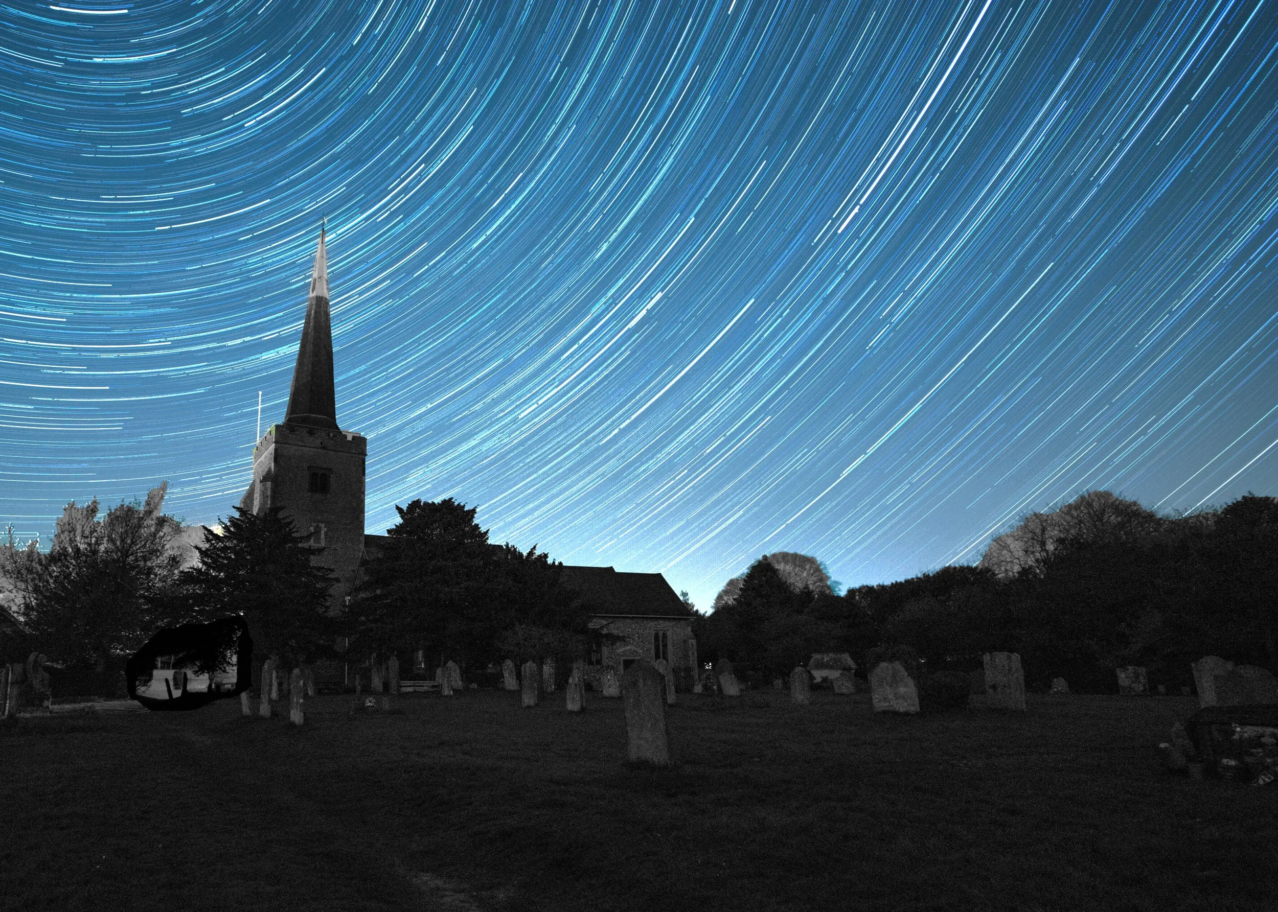 church star trail final B&W post card.jpg