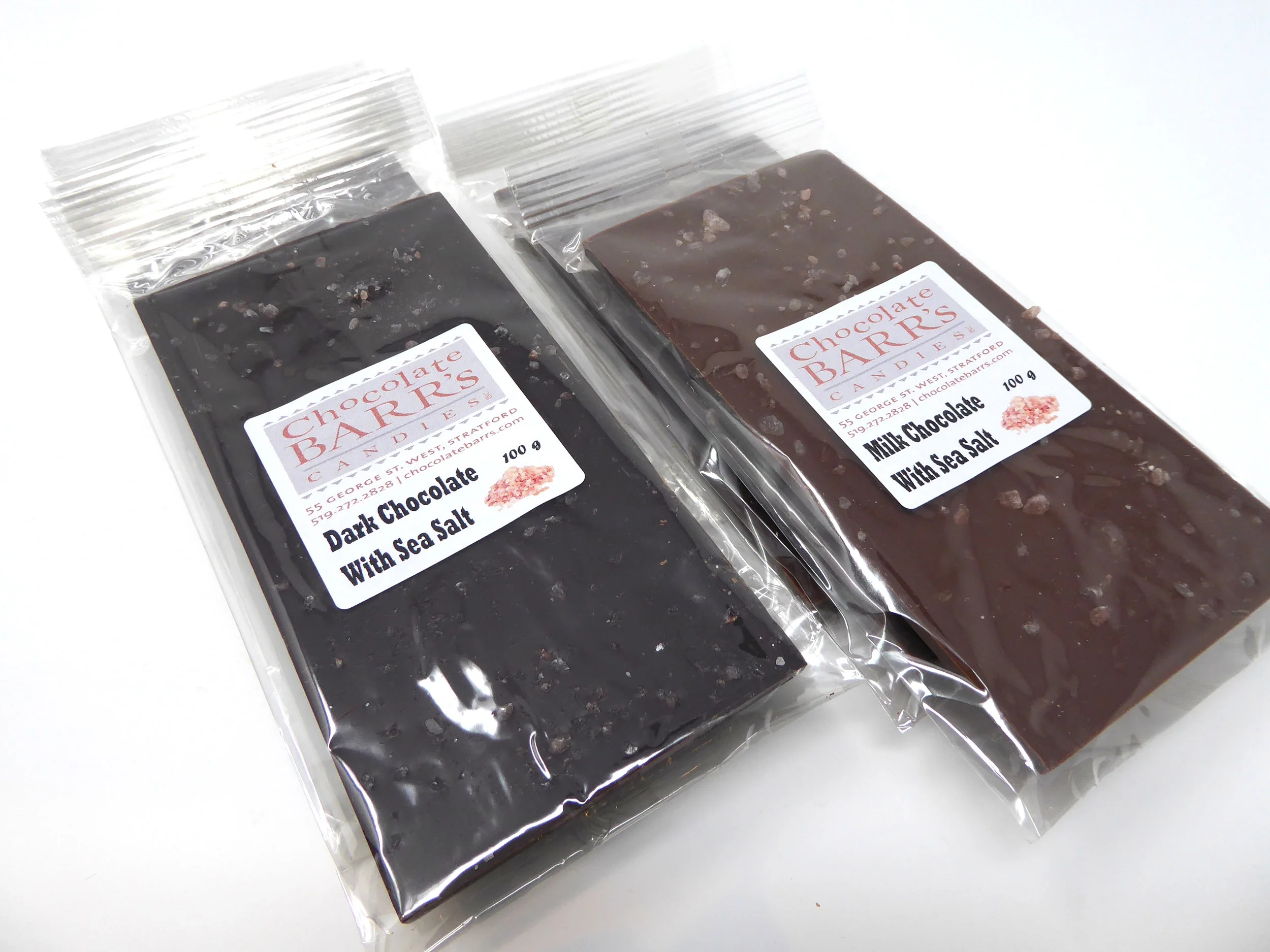 Sea Salt-Covered Chocolate Bars