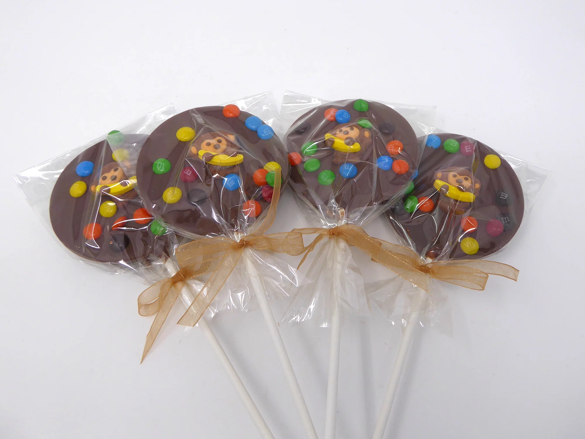 Monkey Icing M&M Sucker