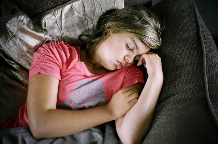 seeing a way back - girl aspllep on a sofa.jpg