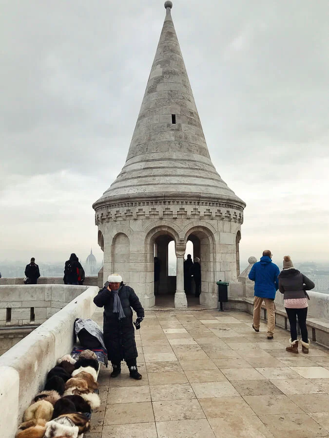 The Reluctant Photographer - Budapest Fishermans Bastion Hat Seller.jpg
