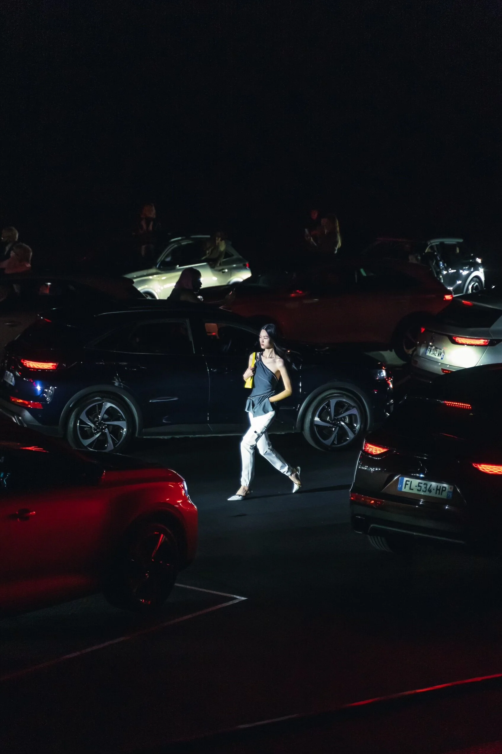 Coperni releases the new AW21 collection with Adut, Leon Dame and more at huge Paris arena with the WORLDS-FIRST drive-in catwalk