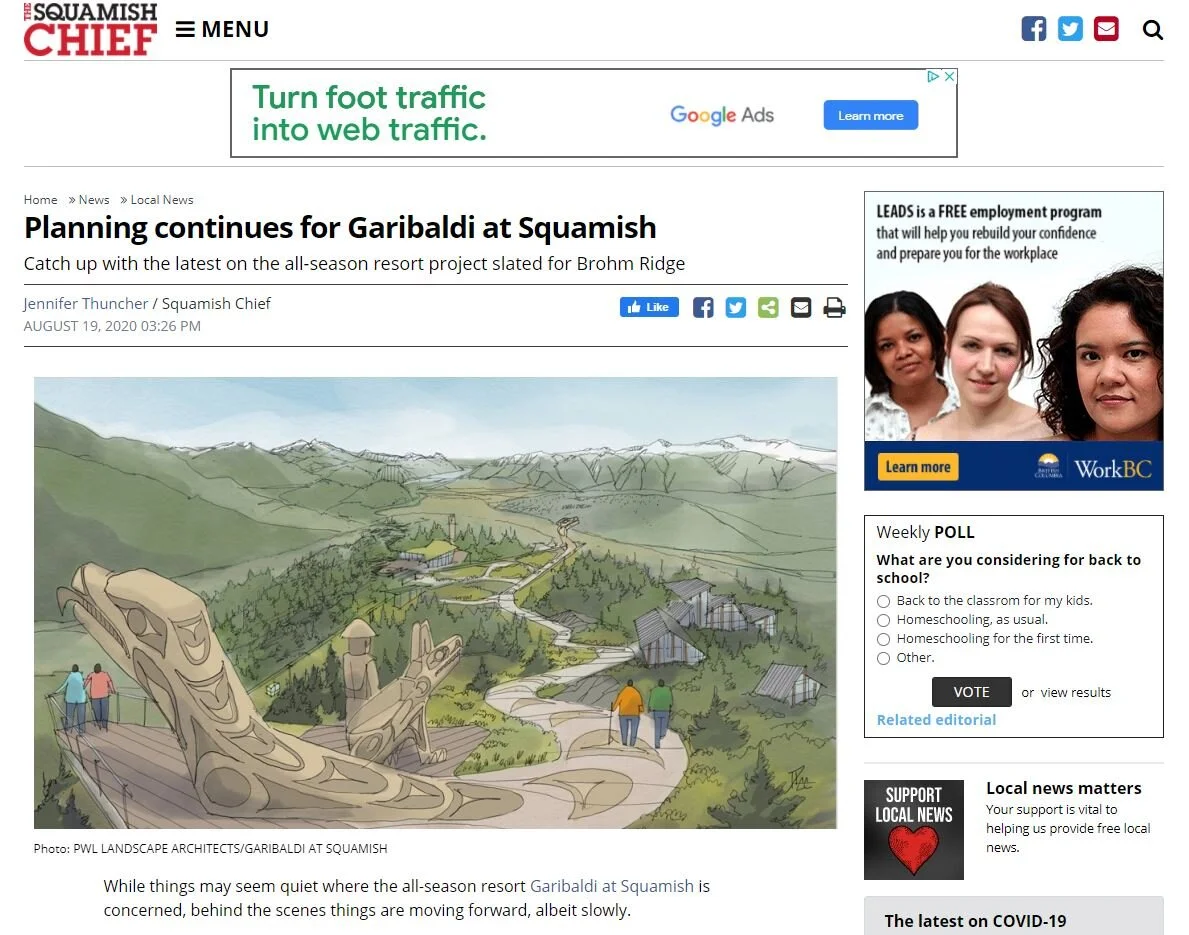 Planning continues for Garibaldi at Squamish