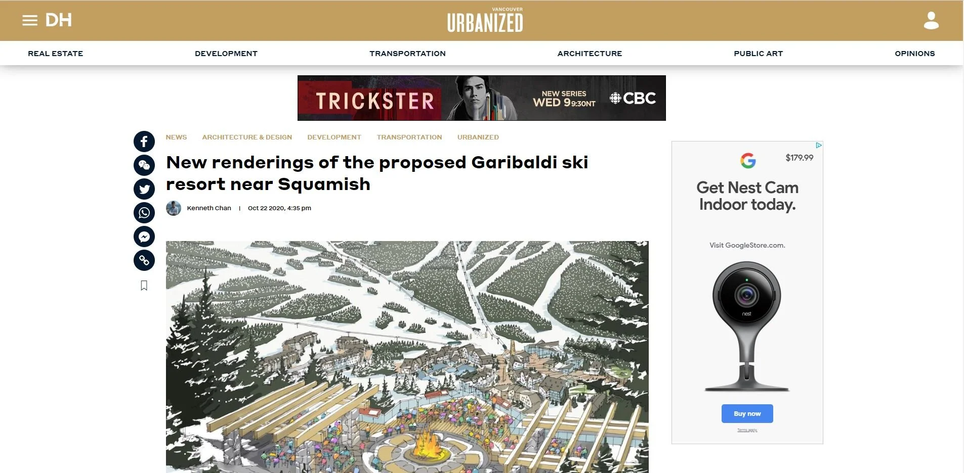 New renderings of the proposed Garibaldi ski resort near Squamish