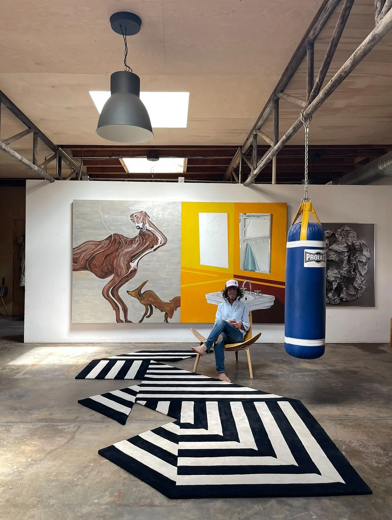 Honored to bring these seminal works @blessyoutacobell from wall to floor ~ designing the bespoke &lsquo;Marfa Collection&rsquo; in collaboration with the stellar team @branch_products for the luxury design space 🪩🪩🪩

The NEW &lsquo;Marfa Collecti