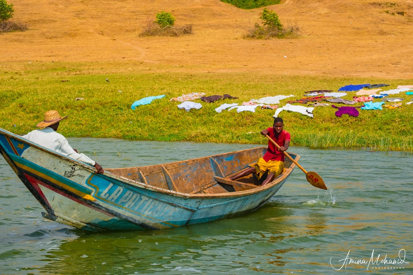 Fishermen at Lake Bunyoni
