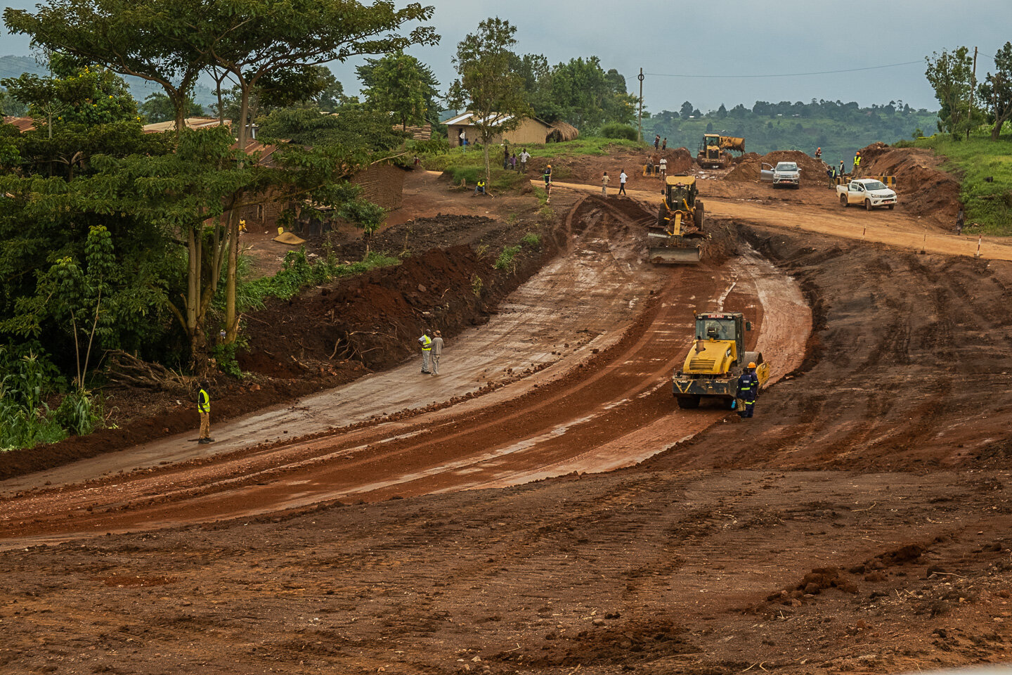 Construction in Kampala, Uganda