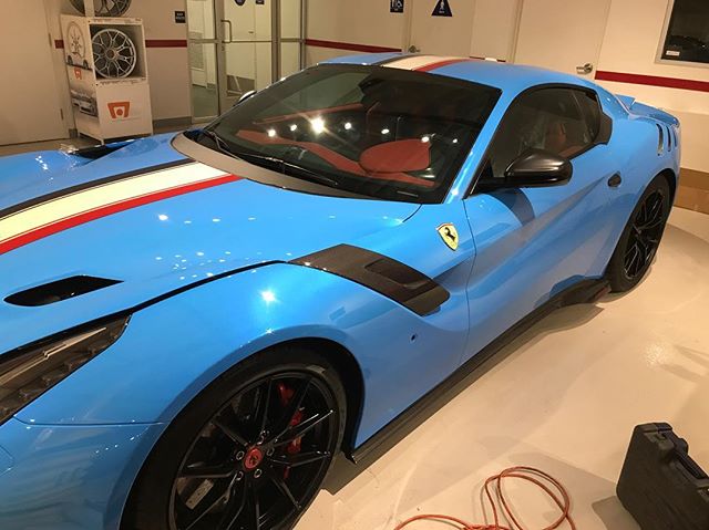 Ferrari Friday full paint protection film on this beast F12 TDF 1of1