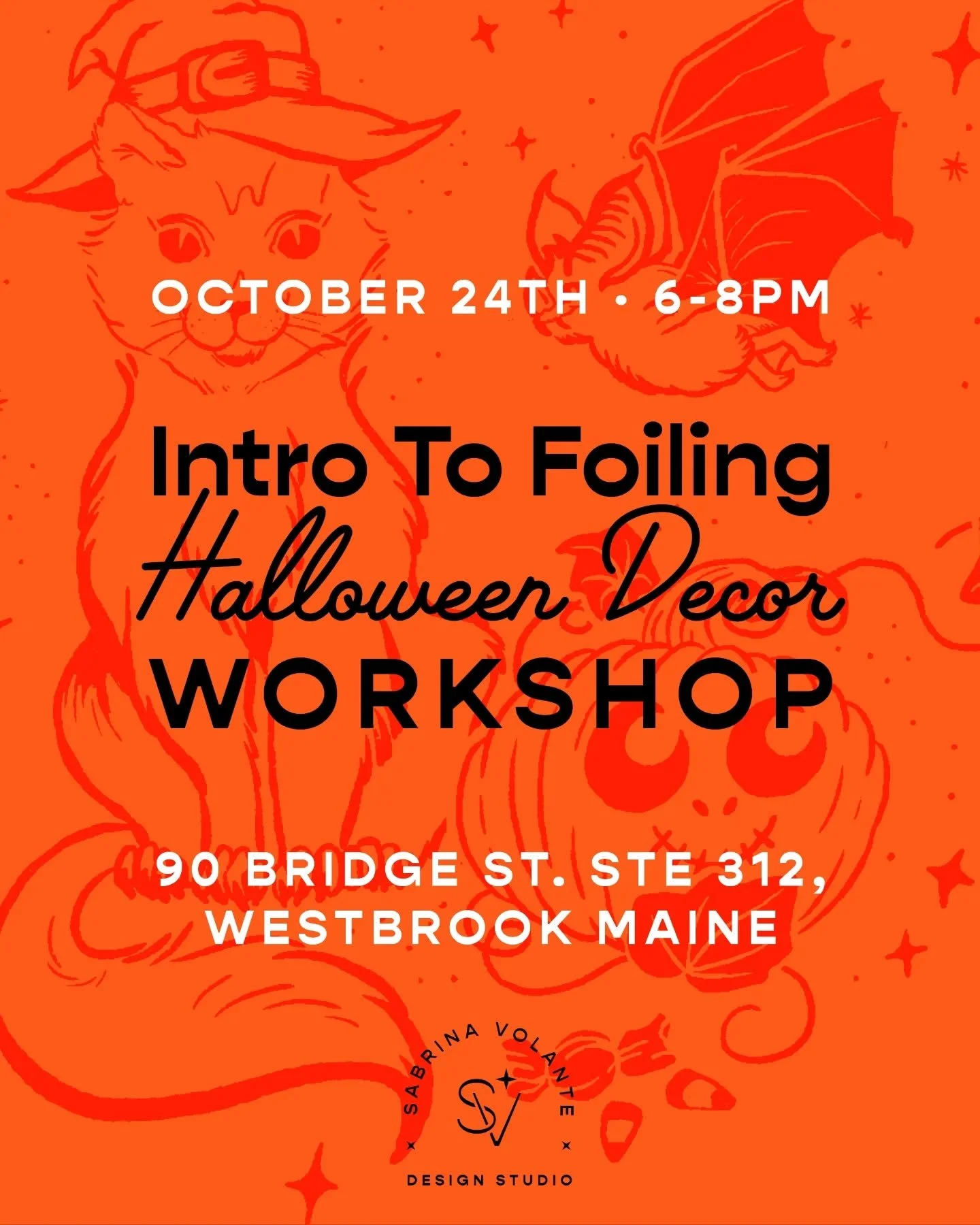 🗓️ Friday October 24th &middot; 6-8pm

I'm finally hosting a workshop 😊 If you've been curious about toner-reactive foiling but don't know where to start this is the perfect opportunity to try it out! 

Learn how to print with toner-reactive foil! 