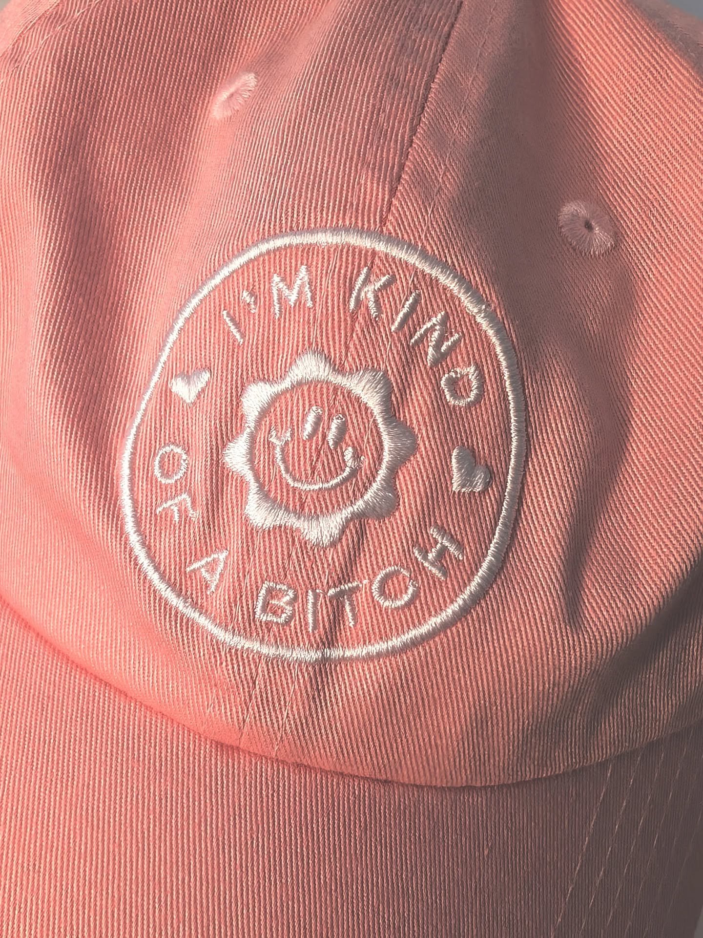 I'm Kind 💜 of a Bitch 😈 The design that is most often purchased by a sister, for sister 🤣 I love when people tell me who they're buying something for! It's the best part about in person markets.