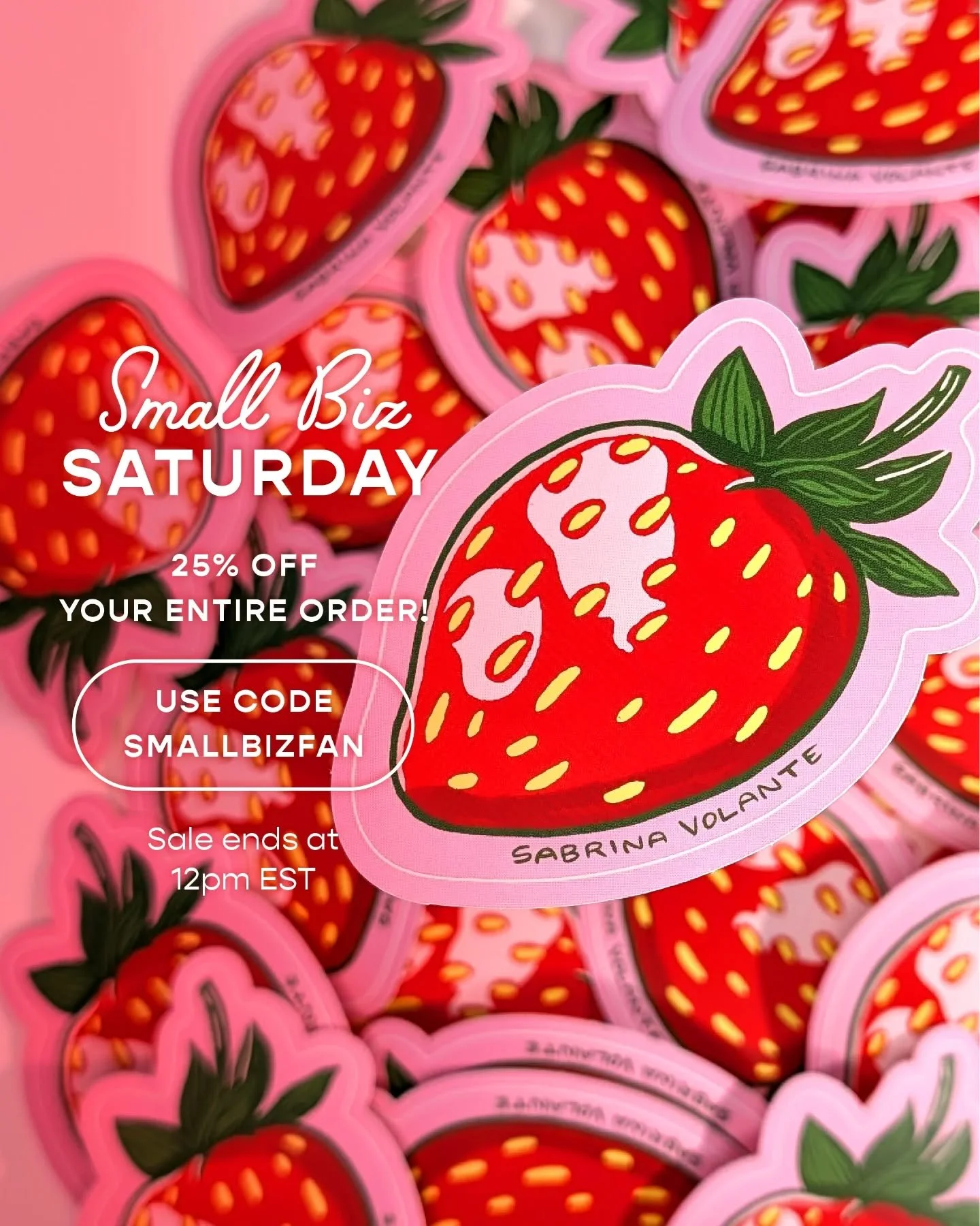 When you buy something from my shop, you&rsquo;re directly supporting this queer &amp; woman-owned business &mdash; and it means the world to me! I&rsquo;m saying ~thank you~ with a store-wide sale for Saturday ONLY: save 25% on your order with code 