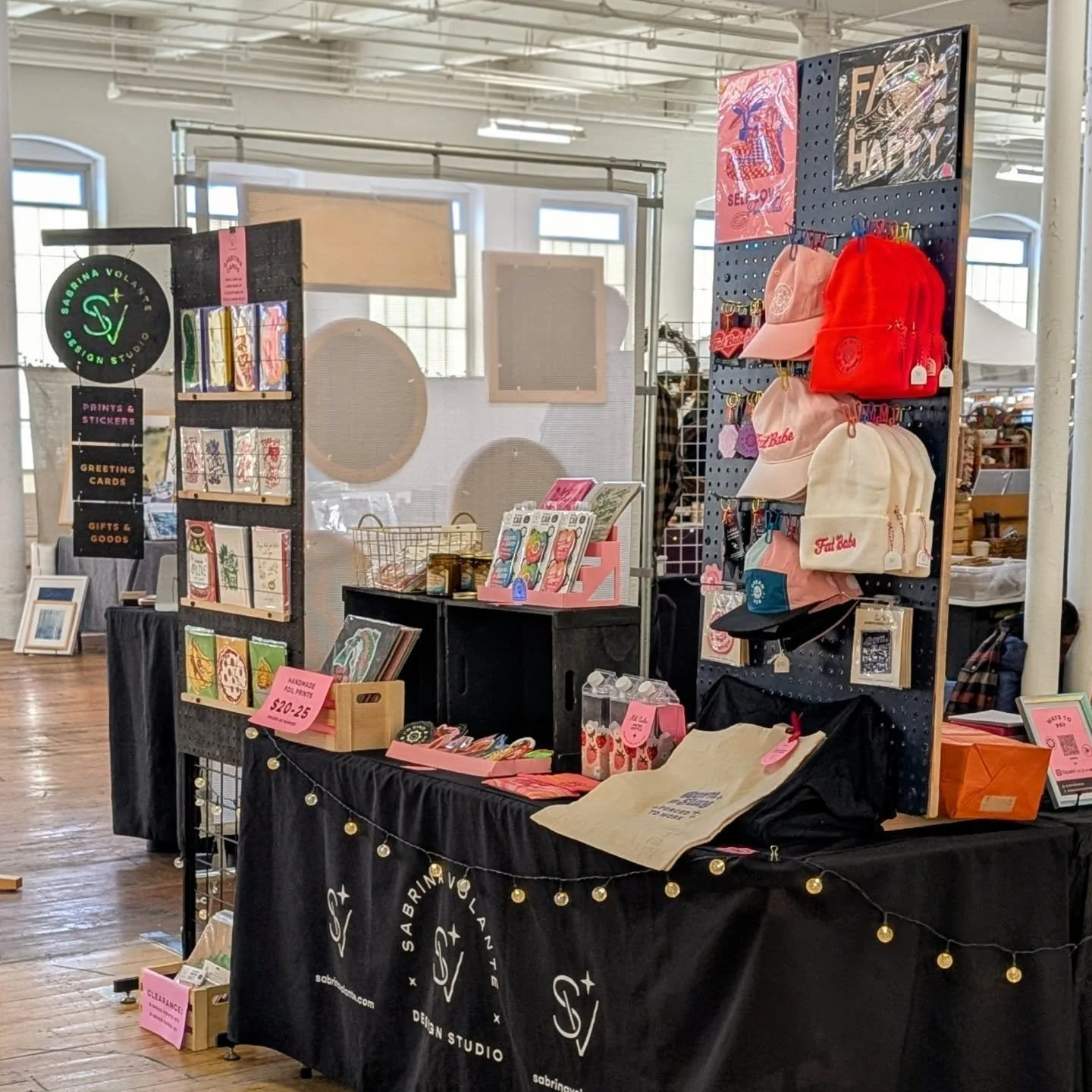 Travel back in time to see how my market setup has changed though the year ➡️ I always take a picture after a market and pick out the things I thought worked vs what didn't. It's cool to look back and see how things have changed! The one constant is 