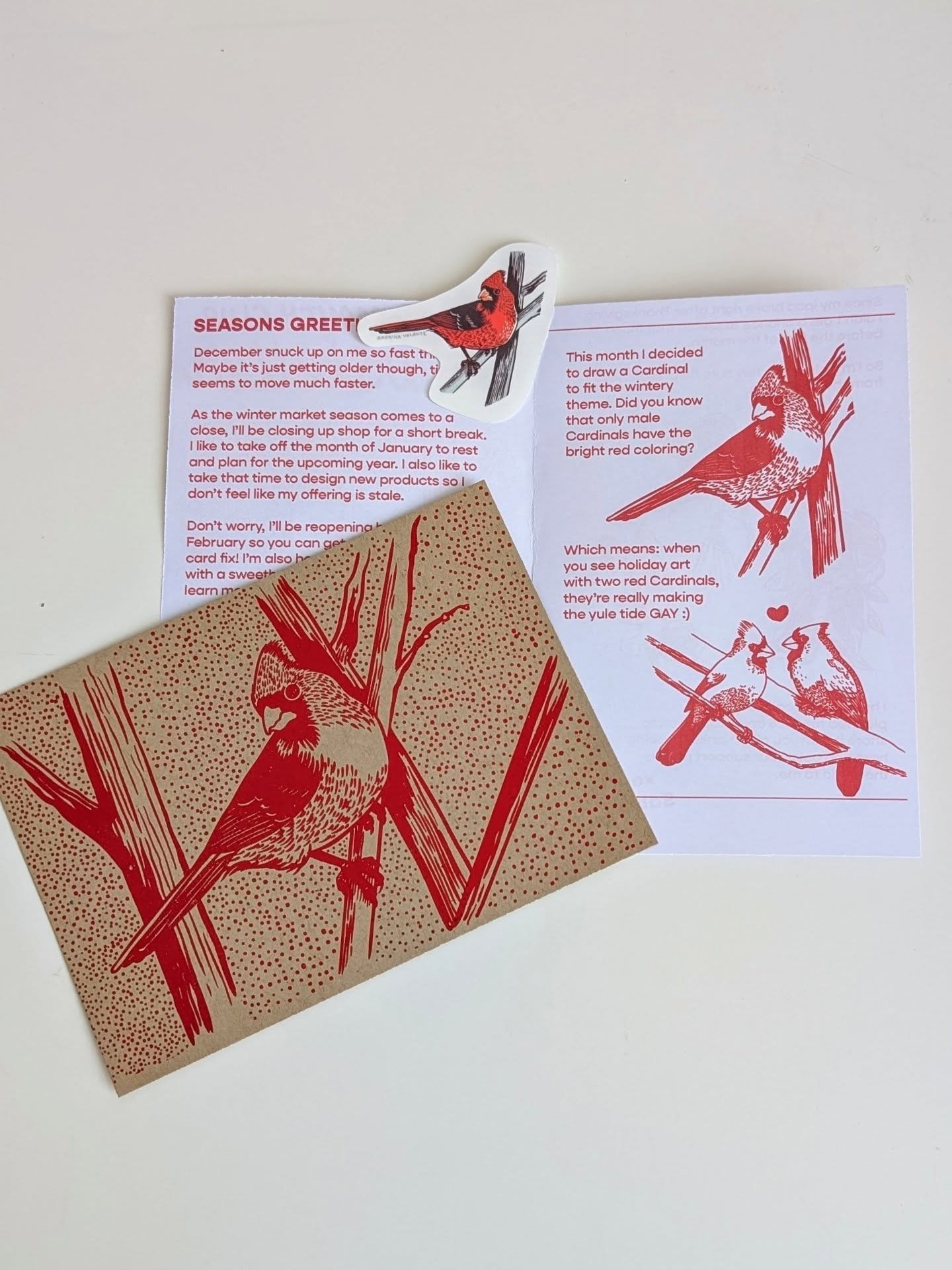 Happy Saturday my friends! After some technical difficulties at the beginning of December, the AOTM is finally back! If you'd like to get the December design, sign up before EOD Sunday and it'll ship out on Monday &hearts;️