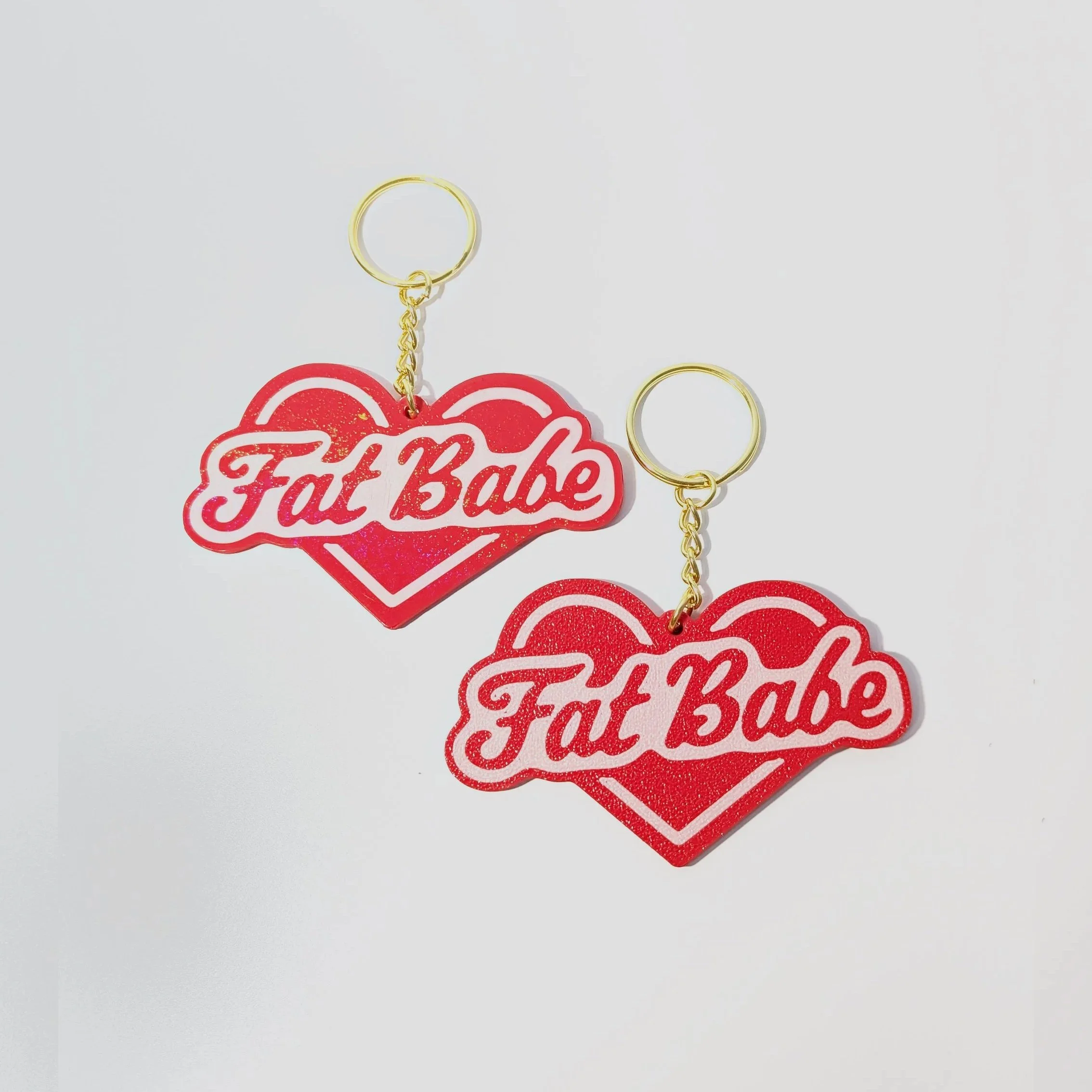 Fat Babe — 3D Printed Keychain