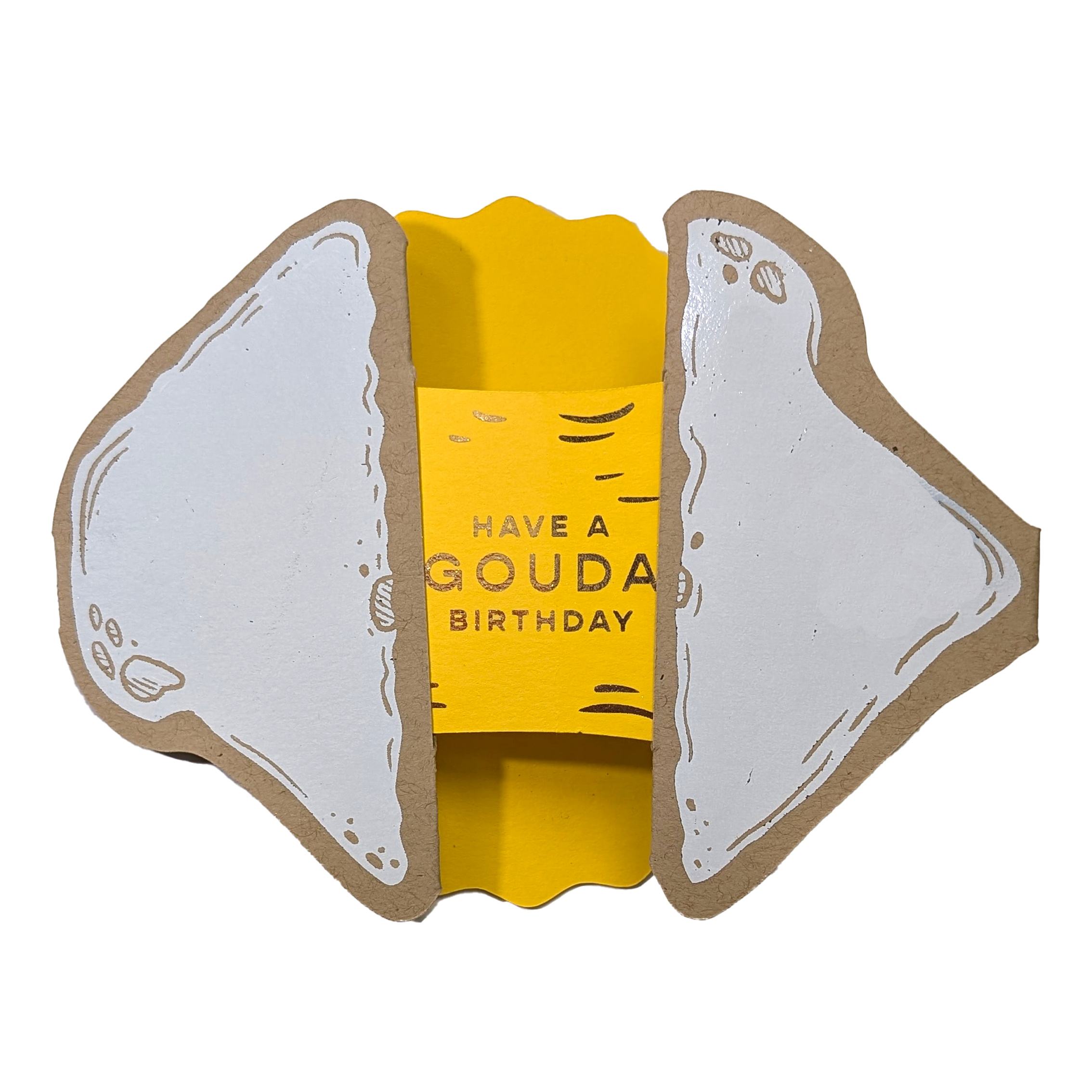 Have A Gouda Birthday Grilled Cheese Handmade Greeting Card