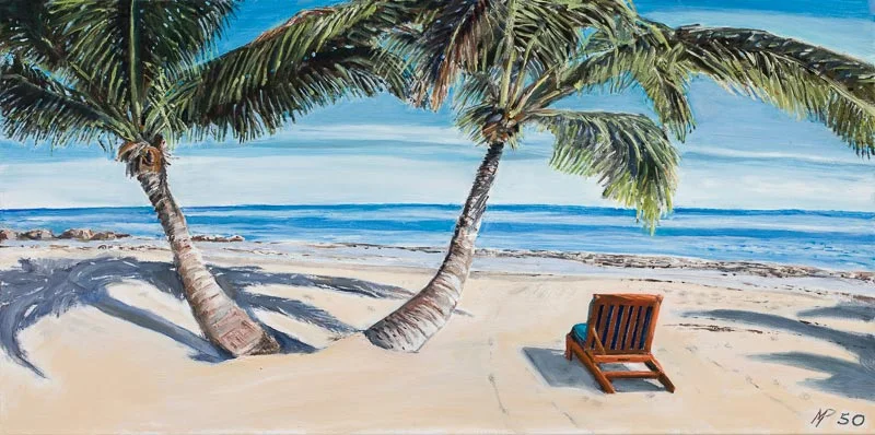 Palm Trees and Chaise