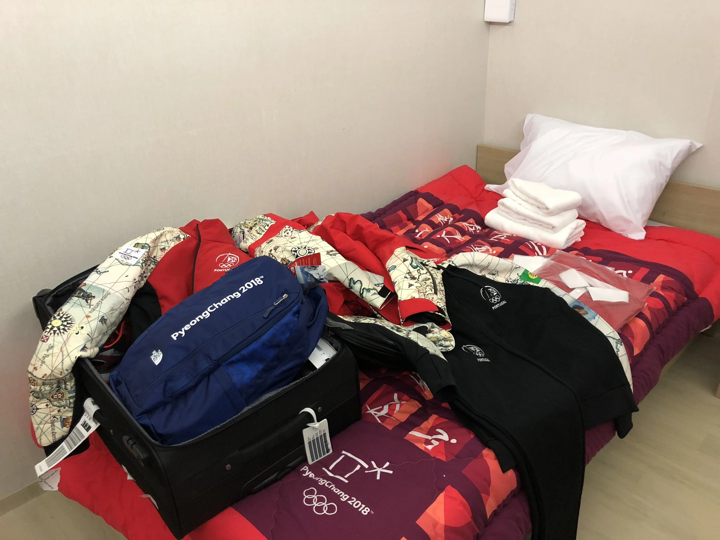 My room in the Olympic Village