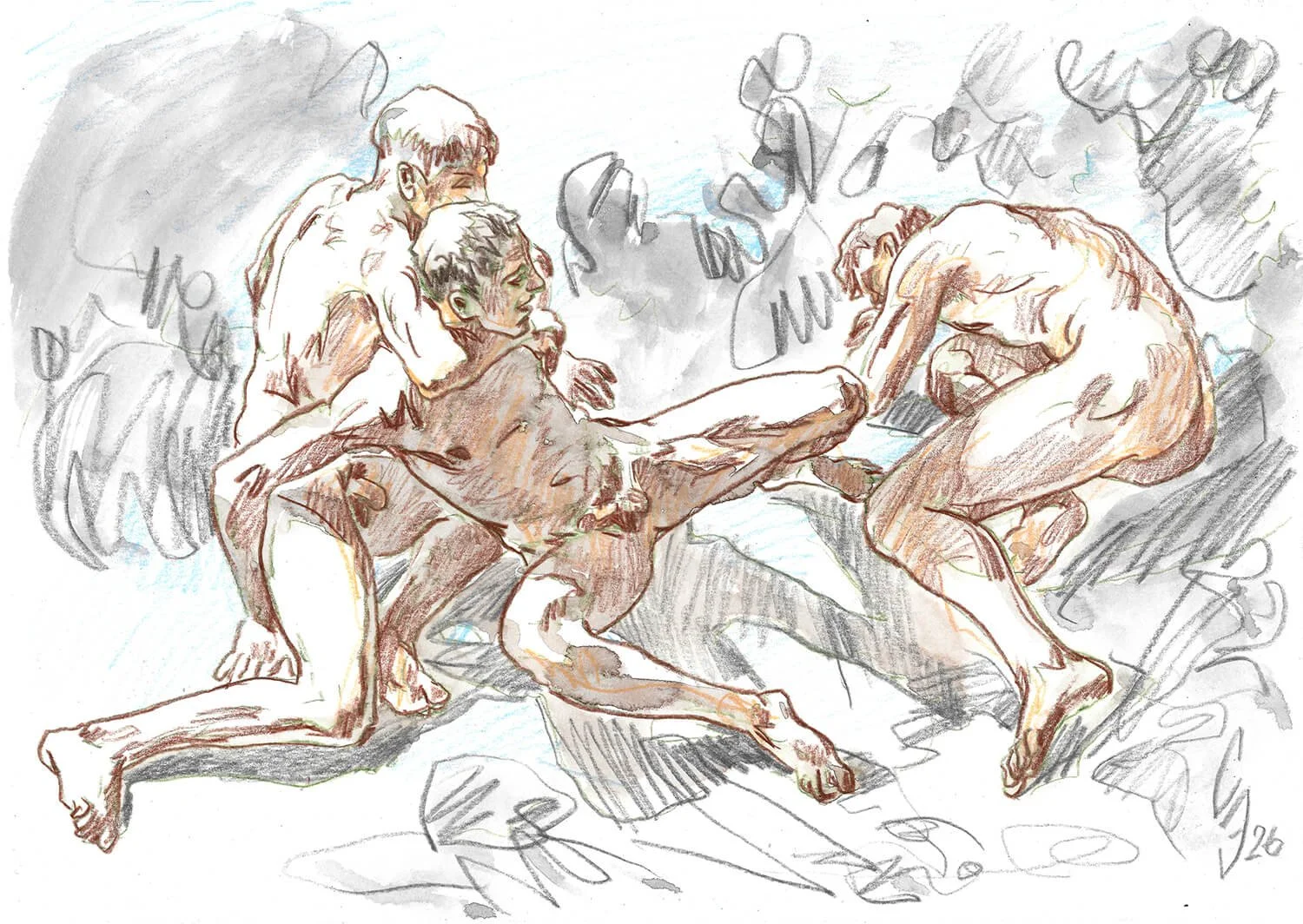 Among the splashes and waves