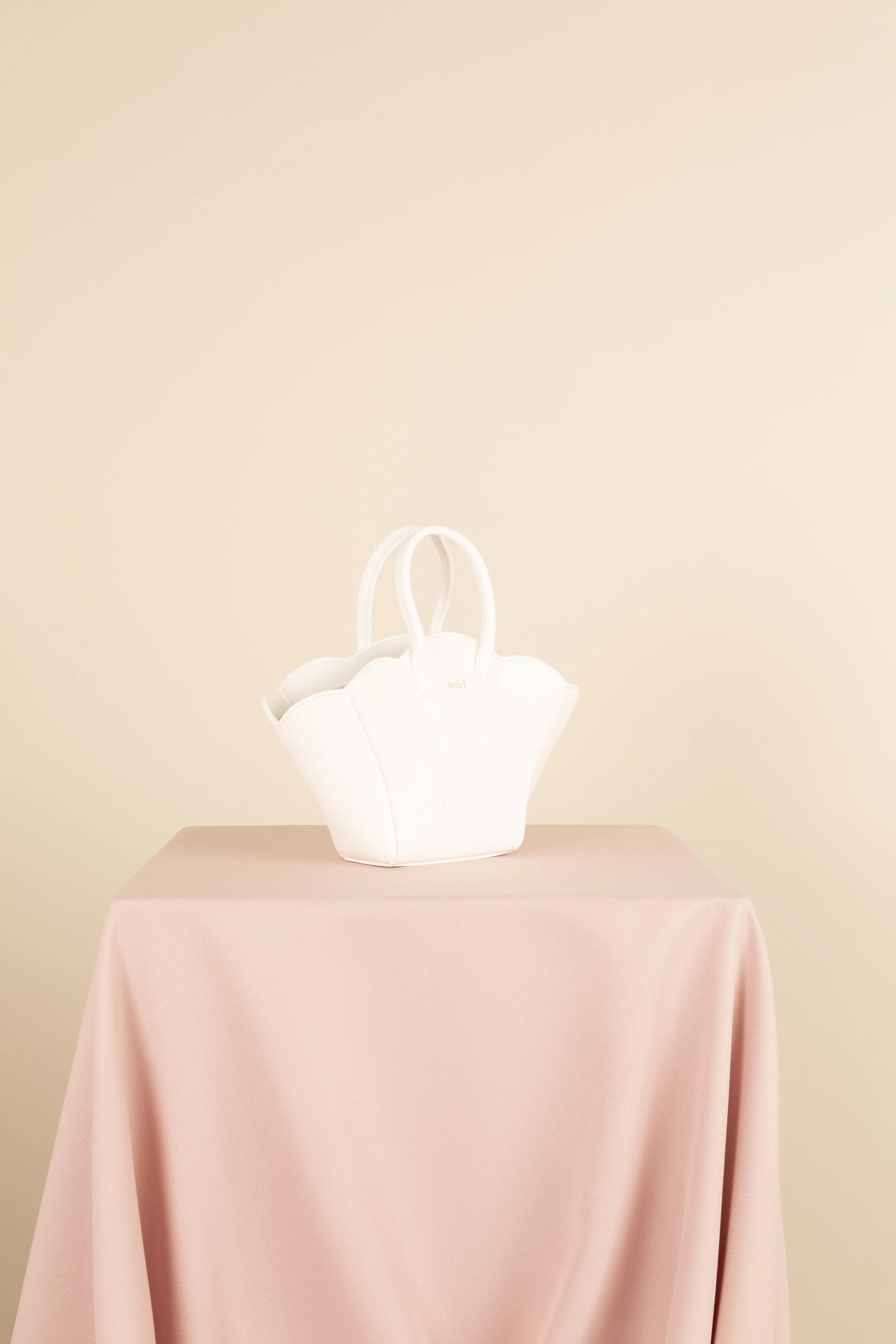 Kairi London Shell Bag Mini (White) Side.jpg