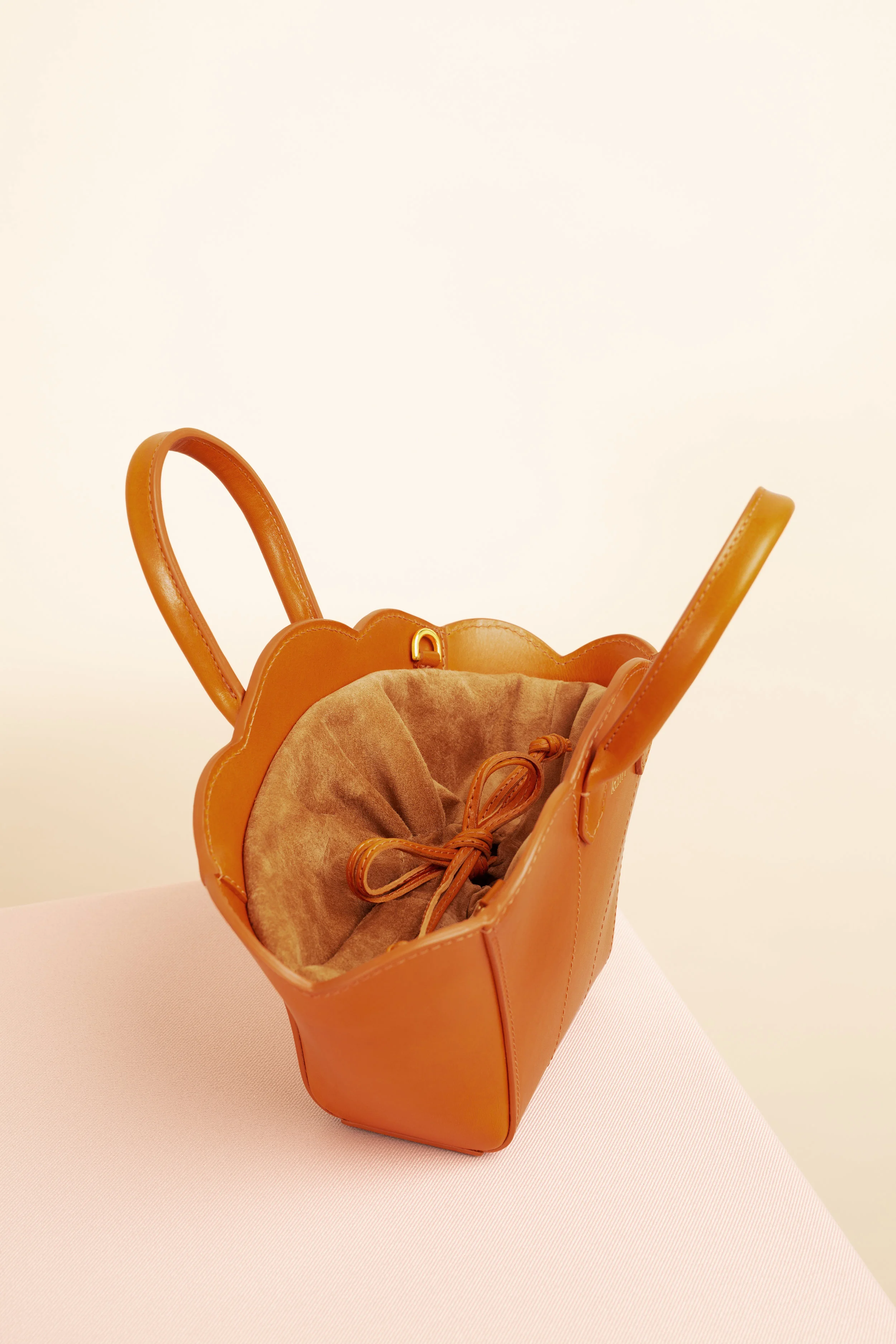 Kairi London Shell Bag Mini (Tan) Detail.jpg