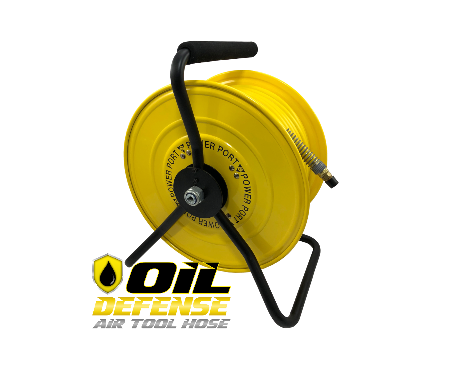 Oil Defense Steel Air Hose Reel