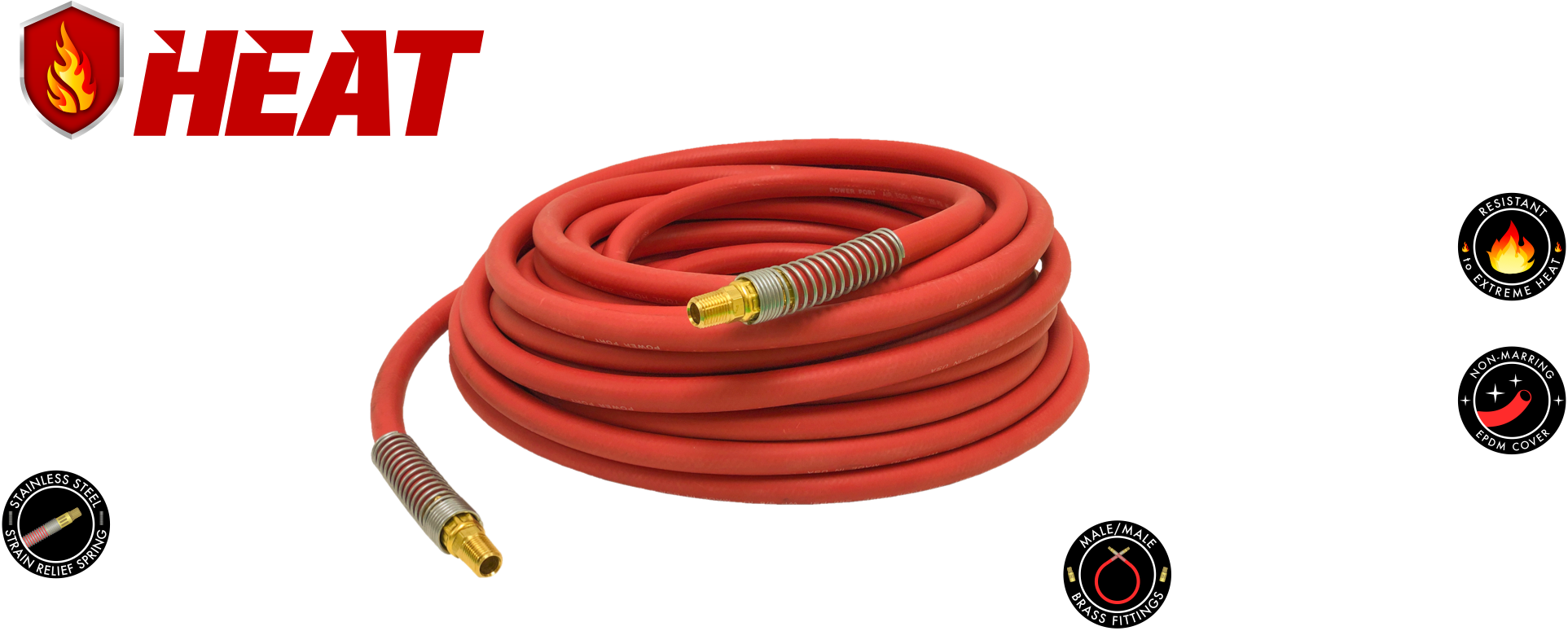 Heat Defense Rubber Air Hose