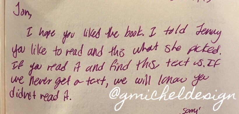 “If we never get a text, we will know you didn’t read it.”