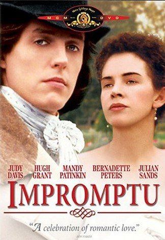 "Impromptu" dvd cover art (Hugh Grant and Judy Davis)