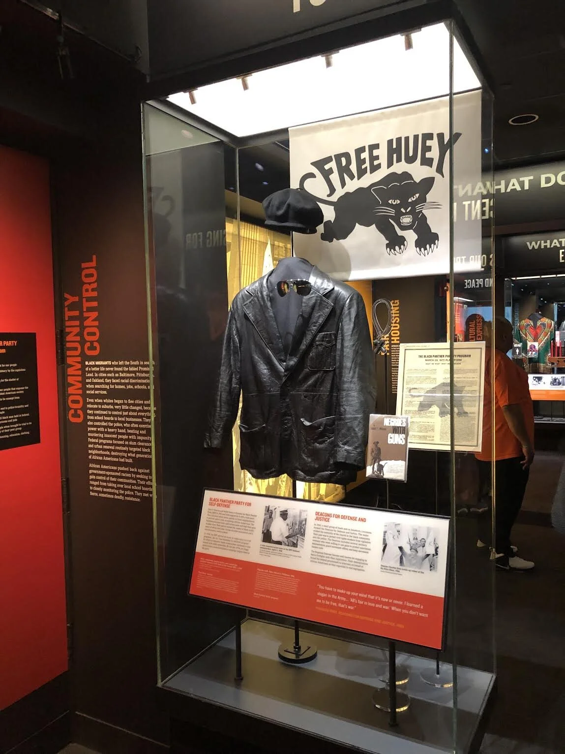 huey p. newton displayNational Civil Rights Museum (Lorraine Motel) – Memphis, Tennessee