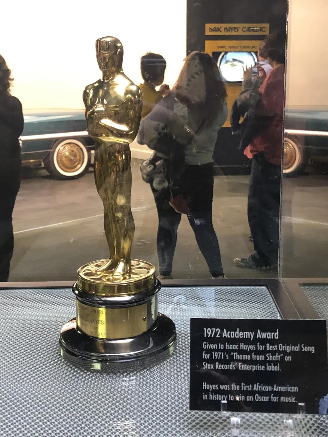 1972 Academy Award for Best Original Song in 1971’s “Theme from Shaft”. hayes became the first African-American in history to win an Oscar for music.The Stax Museum of American Soul Music, Memphis, Tennessee