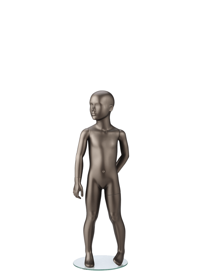 RETRO KIDS - 4 YEARS POSITION 2 Measurements: Height 43 1/4” ( POSITION 3 37”) Chest 22 1/2” Waist 20 1/2” Hip 20 3/4” Shoe 11-13