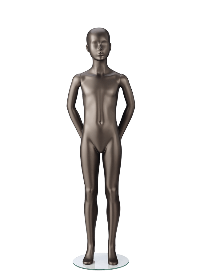 RETRO KIDS - 10 YEARS POSITION 2 Measurements: Height 56 3/4” Chest 26 1/4” Waist 24” Hip 28” Shoe 3-4