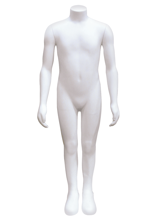 B-KIDS CP1L 48” Tall Large Child produced in B-lastic TM Height 48” Chest 26 ¾” Waist 24 ¾” Hip 27 ½”