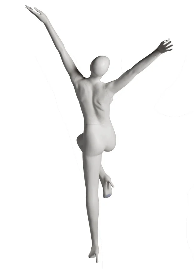 SHADE Pose 2 Back Measurements: Height 68” to Head Total Height 86” Bust 32-1/4” Waist 24-7/8” Hip 36-1/2” Footprint 9-1/2” Heel 4” Width 43” Depth 43”