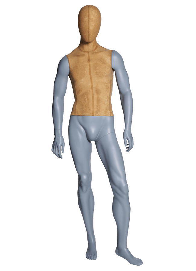 TOUGH RAW MALE POSITION 6 FABRIC COVERED HEAD &amp; TORSO 