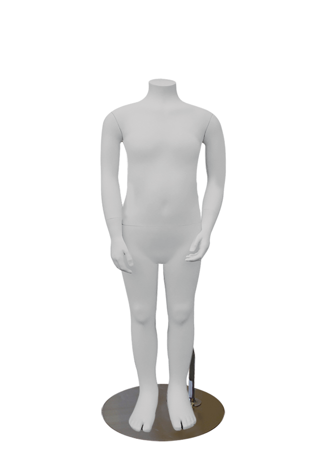 HEADLESS KIDS 2-4 MD-B1001 measurements: Height 28 ½” Chest 19 ½” Waist 18 ¾” Hip 20 ½”