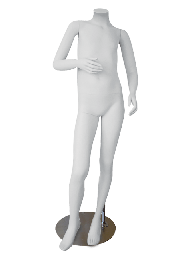 HEADLESS KIDS 10-12 YEARS MD-K1001 measurements: Height 50 ¾” Chest 24 ¾” Waist 22 ¼” Hip 27 ½”