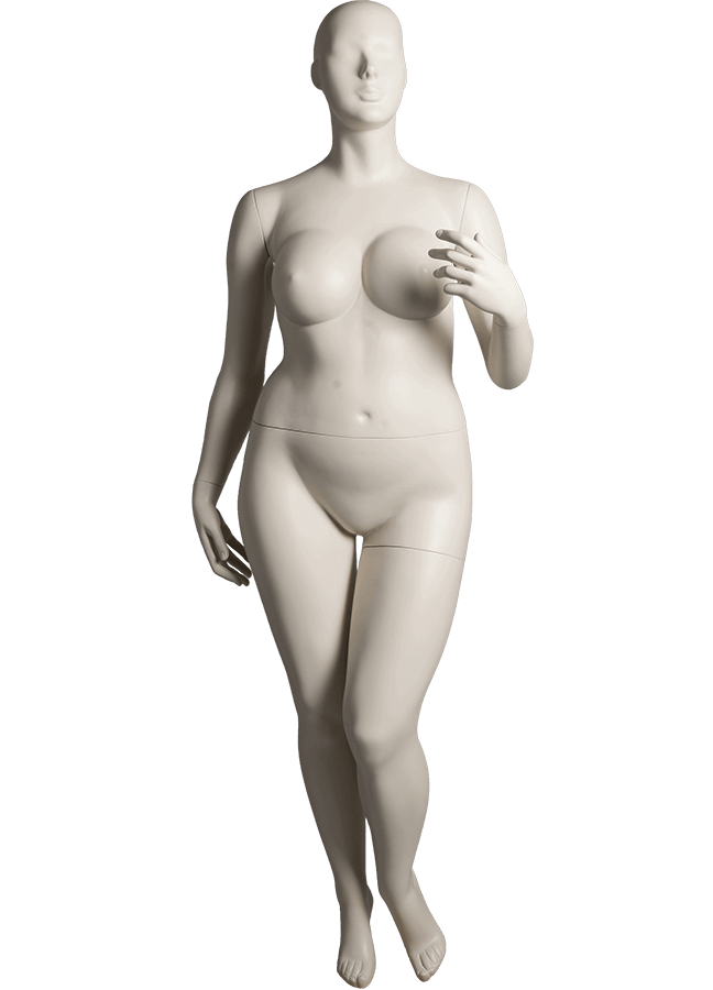 CURVE POSE 1 ARM 4 ITEM# MD-F1390-1ARM4 Measurements: Height 70-1/2” Neck 14-1/8” Shoulder 18” Bust 42 -1/4” Waist 33-1/4” Hip 44” Inseam 34” Heel 4" Footprint 9’1/2