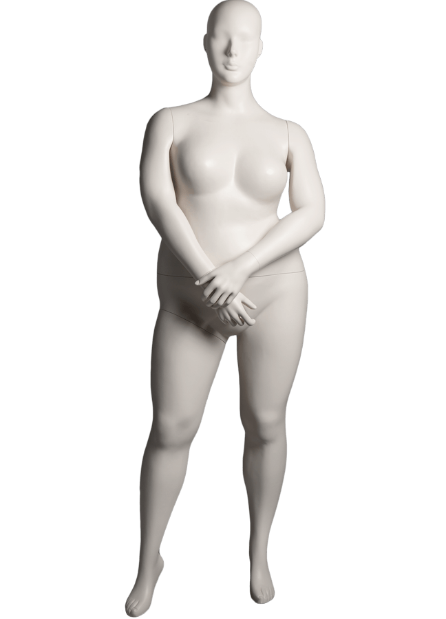 CURVE POSE 1 ITEM# CUR20-1 Measurements: Height 69” Neck 14-5/8” Shoulder 18-1/2” Bust 43” Waist 37” Hip 47” Inseam 32” Footprint 9-1/2” Heel 3-1/2”