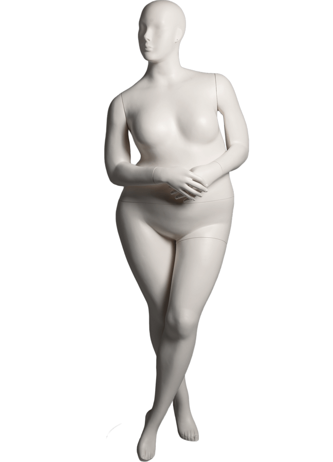 CURVE POSE 2 ITEM# CUR20-2 Measurements: Height 69” Neck 14-5/8” Shoulder 18-1/2” Bust 43” Waist 37” Hip 47” Inseam 32” Footprint 9-1/2” Heel 3-1/2”