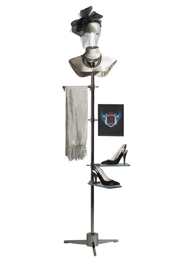 Valet Stand - Female w/Hat Dome