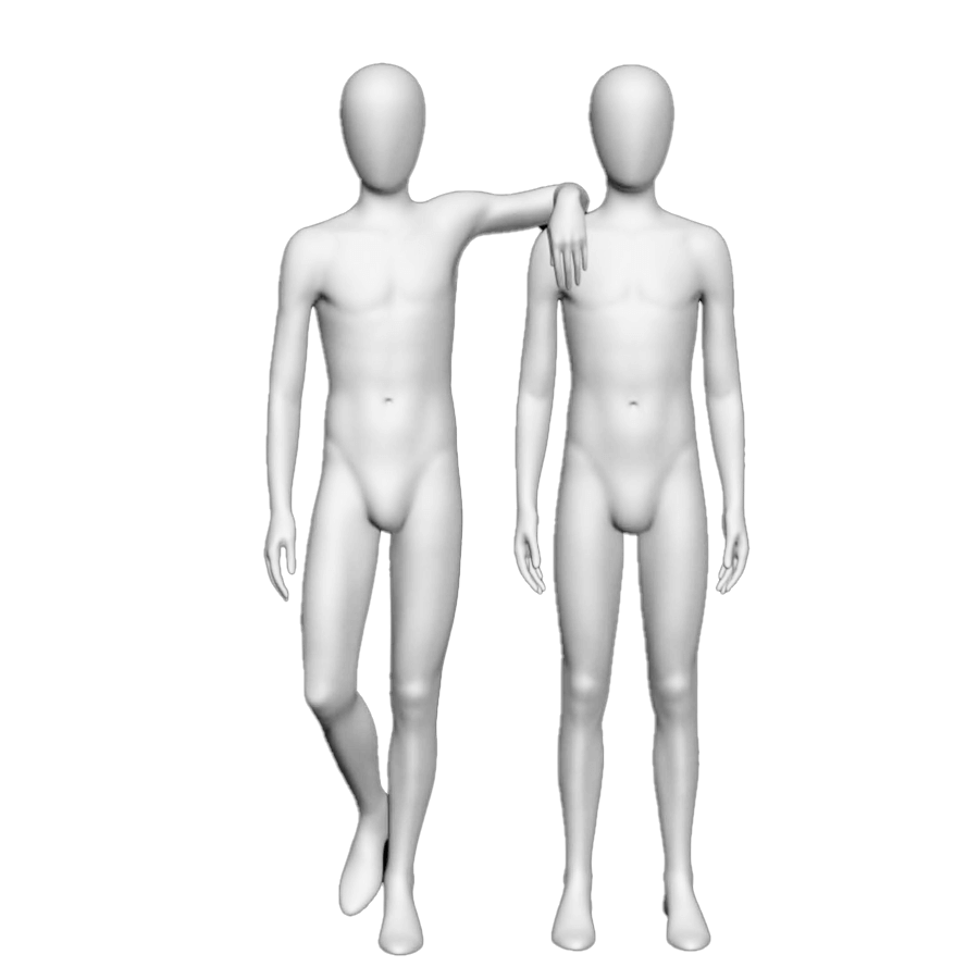 151 KIDS, 12 YEARS BOY, POSE 1 & 2