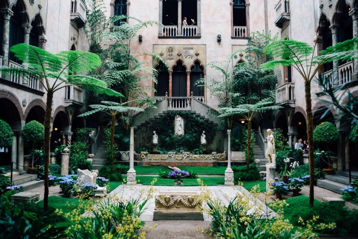 The museum’s courtyard.