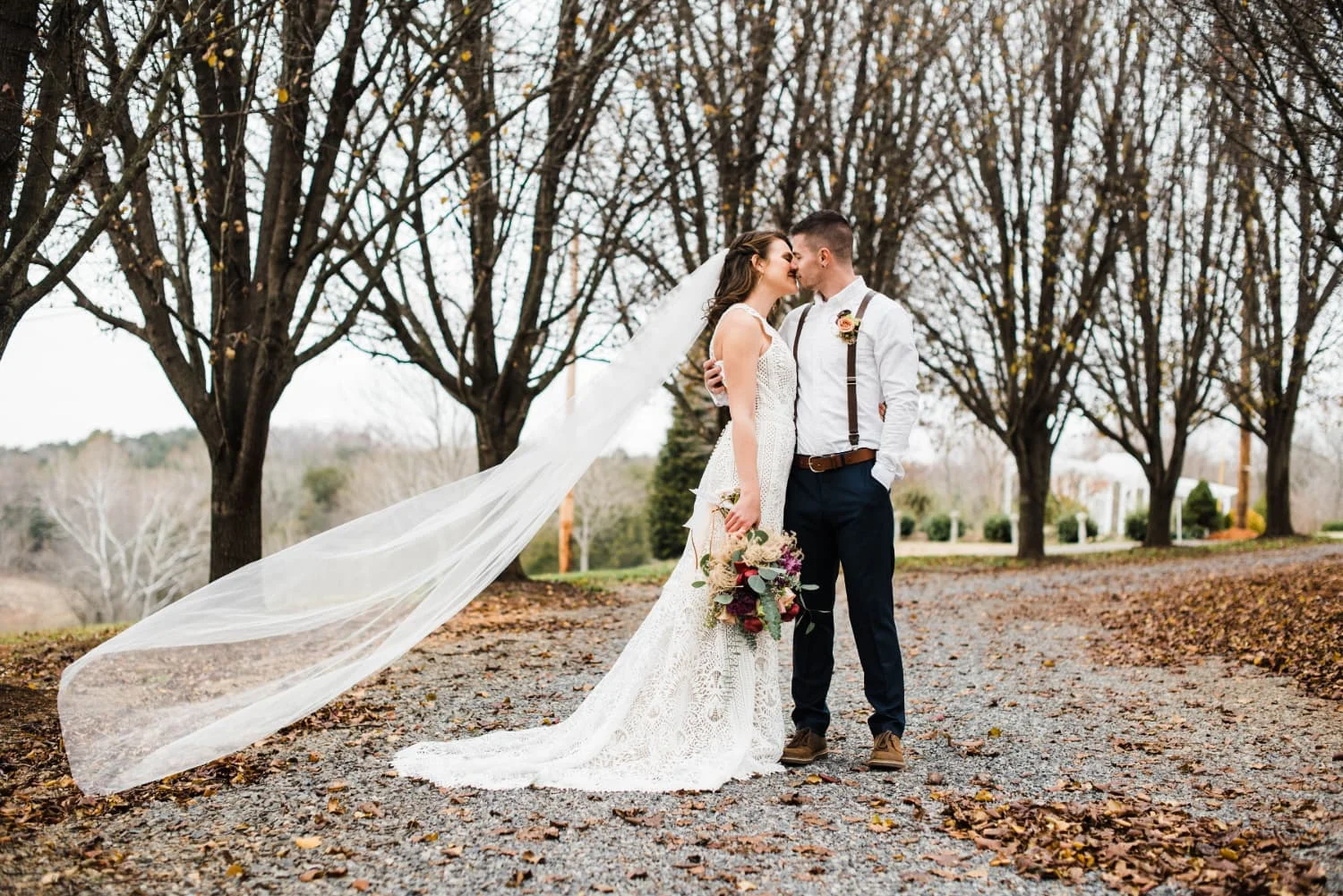 Bride and Groom at Roanoke VA wedding venue.jpg