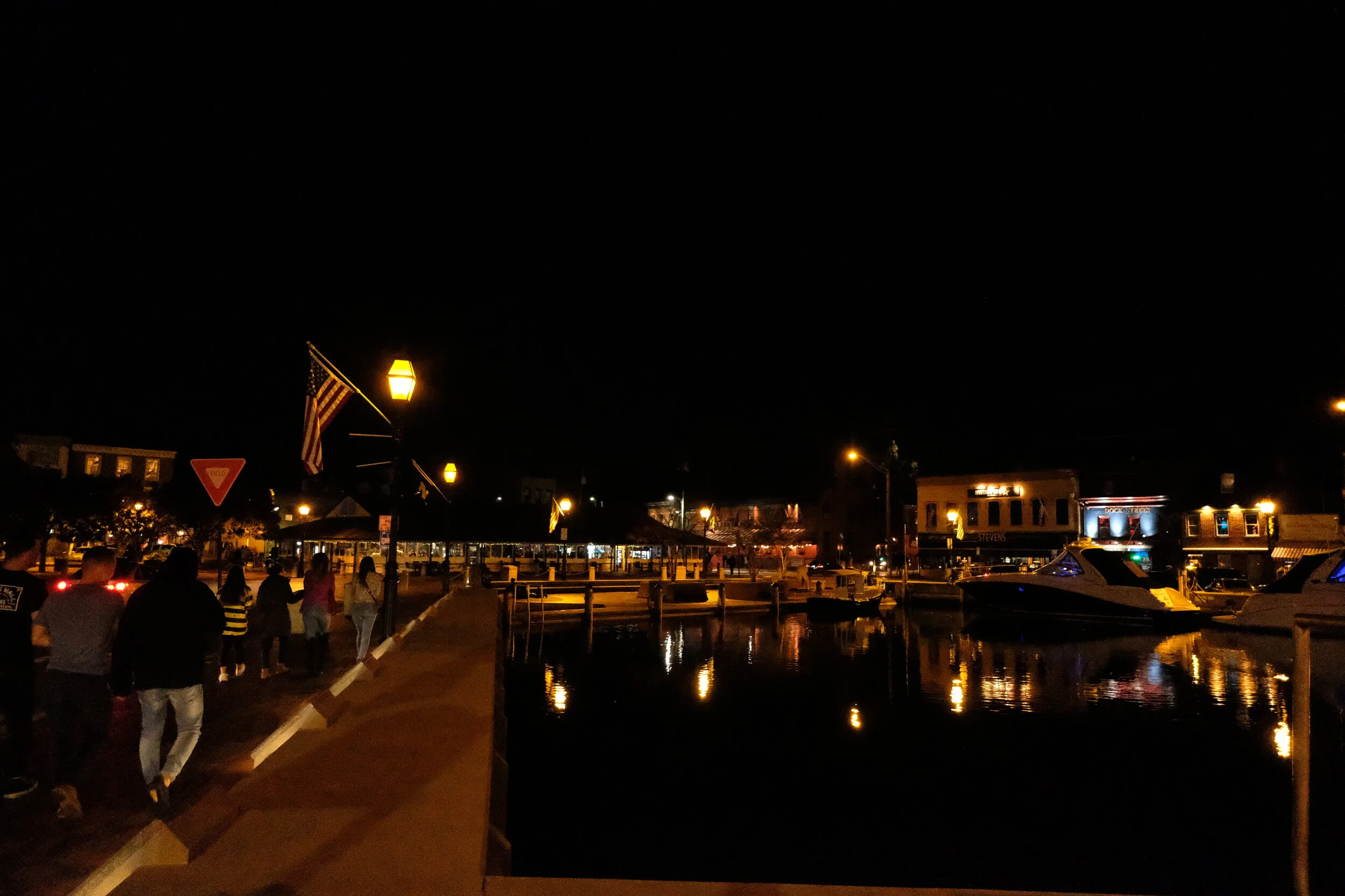  At the end of the night the walk to the parking lot by Ego Alley brings you to the water, where the lights dance on the water and the voices carry through the openness. No city buses rumbling, no cabs racing red lights. No office workers spilling in