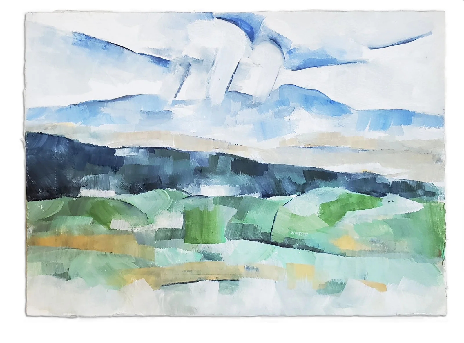 Storm Over the Sangres, Oil Study
