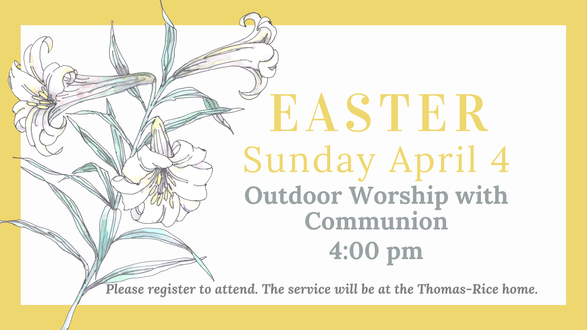 Registration to attend this in-person service will open Monday, March 22 at spcathedral.org/services.