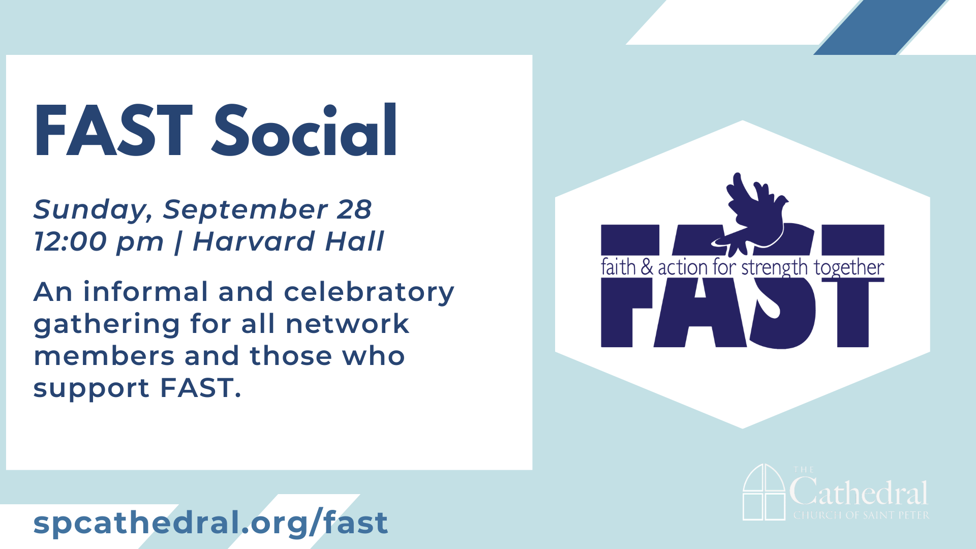 FAST Social Gathering — The Cathedral Church of St. Peter